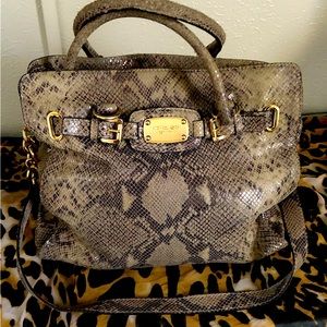 Michael Kors Snake skin purse XL